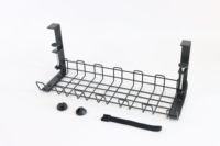 Étagère de bureau de qualité supérieure avec vis pour la gestion des fils Organisateur de fil de bureau Hauteur réglable Métal en aluminium