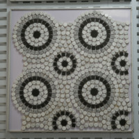 Mosaïque de marbre en chevrons à motifs multiples, pierre naturelle, nouvelle collection, très demandée, belle forme