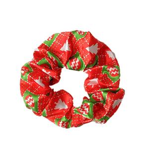 Toptan yüksek kalite noel sevimli kız saç bağları elastik karikatür saç bantları Scrunchies saten kumaş saç aksesuarları çocuk - Product Image 5