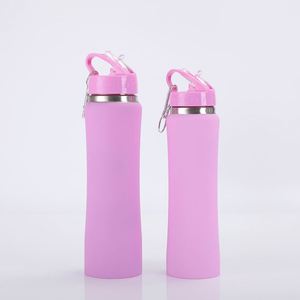 Travel Camping Stainless Steel <b>Sports</b> <b>Water</b> <b>Bottle</b> 600ml 750ml Vacuum Insulated Straw Nozzle Lid Custom Logo OEM ODM Available - Product Image 2