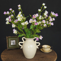 Fleurs artificielles en gros d'usine, campanules en soie à longue tige, haute simulation, pour la décoration de la maison, des mariages et des bureaux