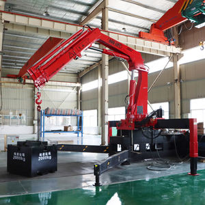 Équipement de levage 8ton Gruas Hidraulicas Camion Grue Knuckle Boom Grue avec télécommande Vente en Chine - Product Image 1