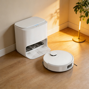 หุ่นยนต์ดูดฝุ่นอัจฉริยะ V9 พร้อมฟังก์ชั่นถูพื้นอัตโนมัติ ซักและอบแห้ง ใช้ในโรงแรมได้ พร้อมระบบกรอง HEPA แบตเตอรี่ 5200mAh - Product Image 1