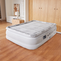 Lit gonflable de grande hauteur en mousse à mémoire de forme Queen Matelas gonflable en PVC souple et durable de luxe avec pompe intégrée pour l'utilisation du lit de la chambre d'hôtel