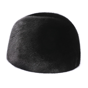 秋冬メンズ本革アビエイターハットフルミンクファー暖かい耳保護キャップスポーツパーティー用 - Product Image 1