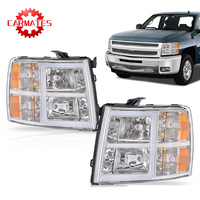 LED Bar Tube Projecteur Phares DRL Fit Pour 2007-2013 Chevy Chevrolet Silverado 1500 2500 2500HD 3500HD