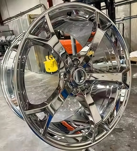 Хромированные блестящие Серебристые кованые диски, 19 ободов, серебристые, хромированные, Nismo V1 колеса <span class=keywords><strong>G37</strong></span> Q50, кованые диски - Product Image 6