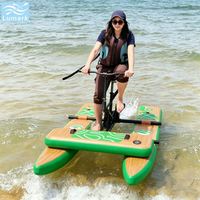 Bateau ponton stable à cadre en aluminium pour 1 personne avec tapis flottant avant à faible résistance pour hôtel, facile à ranger, de Chine Lumark