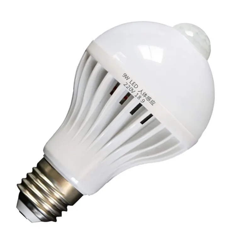Body motion detection sensor smart LED bulb 5 w 7 w 9 w 12 w E27 LED lighting bulb