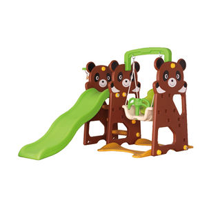 Équipement de jeu de glisse en plastique <span class=keywords><strong>pour</strong></span> jardin éducatif <span class=keywords><strong>pour</strong></span> enfants, thème ours, <span class=keywords><strong>attraction</strong></span> de parc d'attractions <span class=keywords><strong>pour</strong></span> enfants - Product Image 2