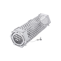 Protection de cheminée en acier inoxydable résistant aux hautes températures contre les brûlures Couverture de cheminée de filet d'isolation thermique pliable portable