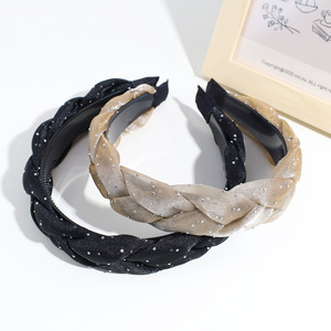 Fascia estiva traspirante Versatile in rete antiscivolo <span class=keywords><strong>moda</strong></span> <span class=keywords><strong>accessori</strong></span> per capelli lucidi nuovo prodotto all'ingrosso - Product Image 3