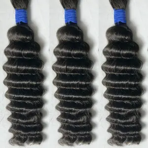 Hair Vendors India Unweft Afro Russian Brush Supplier Bleaching Double Drawn Remy Human Bulk Raw Vietnamese Braiding Hair