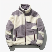 Fournisseur en vrac Veste polaire douce légère à fermeture éclair Manteau chaud d'extérieur à logo brodé personnalisé avec poches à fermeture éclair