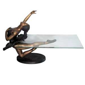 Decoración del hogar fundición desnuda hermosa Señora mujer bronce escultura Mesa Basse mesa de centro - Product Image 6