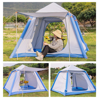 Tente de camping gonflable personnalisée, facile à monter, imperméable, tente gonflable à ouverture rapide