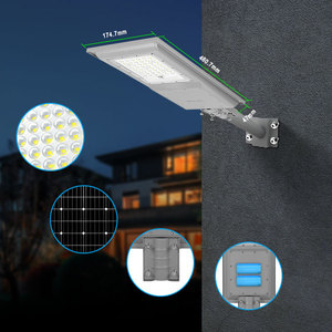 KCD 5000 Lumen <strong>Double</strong> Sided 100w 120w 300w 400w Automatic Motion Sensor Induction Solar Street Lamp Outdoor Solar Street Lights - Product Image 4