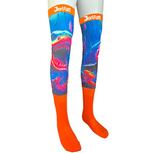 Chaussettes à poignée personnalisées Performance cuisse haute <span class=keywords><strong>compression</strong></span> Moto Racing Birt Bike chaussettes moto Motocross <span class=keywords><strong>course</strong></span> genouillère chaussettes - Product Image 3