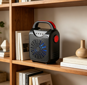 Haut-parleur sans fil portable personnalisé ABS-6101 avec micro intégré, basses stéréo, lumière RGB, carte TF pour utilisation en intérieur et en extérieur lors <span class=keywords><strong>de</strong></span> fêtes - Product Image 2