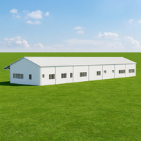Edificio de Almacenamiento Prefabricado de Estructura de Acero Ligero para Uso en Exteriores, Alojamiento para Trabajadores, Dormitorio, Campamento