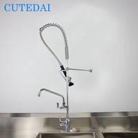Grifo de Cocina Contemporáneo con 3 Años de Garantía, Monomando, Alta Presión, Latón, Rociador Extraíble, Montaje en Encimera