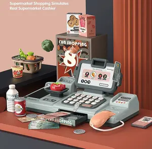 new product ideas 2022 Smart cash Register Toy gift set simulation supermarket luxury cash register children gift set
