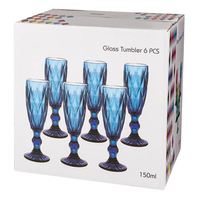 Vente en gros de verres à vin de couleur personnalisée en relief Gold Band Design ensemble de verres à champagne verrerie élégante et verres à pied
