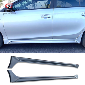 Pour <span class=keywords><strong>Toyota</strong></span> Vios 2017-2019 lèvre avant lèvre arrière jupes latérales ABS plastique voiture pare-chocs voiture Bodykit Auto pièces diffuseur séparateur - Product Image 3