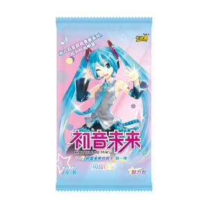 Venta al por mayor de auténticas tarjetas de juego de mesa KAYOU Hatsune Miku para niñas, juguetes de 2 yuanes, lindos regalos de anime japonés de colección. - Product Image 3