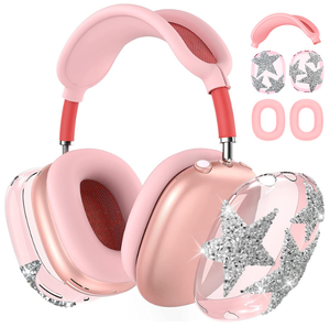 Funda para auriculares Ins Style New Shining Diamond Star adecuada para <span class=keywords><strong>Airpods</strong></span> <span class=keywords><strong>Max</strong></span>, funda para auriculares de TPU de tres piezas en varios colores - Product Image 3