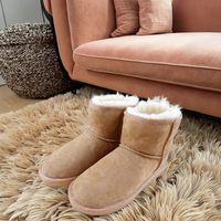 Bottes d'hiver pour femmes en véritable peau de mouton australienne double face, très demandées, avec support d'échantillons