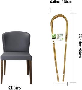 Mini treillis en bambou pour plantes en <span class=keywords><strong>pot</strong></span>, support vertical pour plantes grimpantes, pour les légumes et les fleurs du matin, écologique, résistant à l'eau, 33x60cm, 24 - Product Image 5