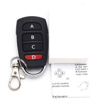 Télécommande sans fil 433Mhz, émetteur 4 touches, télécommande de garage RF