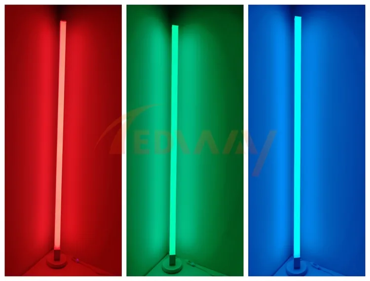 Trong nhà trang trí nội thất IR điều khiển LED Đèn sàn 1.5m RGB đứng sàn ánh sáng phòng ngủ phòng khách âm nhạc Giấc Mơ Màu IR đèn sàn