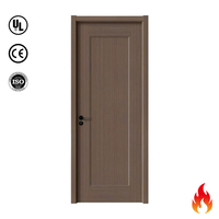 Puertas de Madera Contra Incendios de Diseño Moderno y Minimalista para Oficina, Puertas de Seguridad Interiores de Madera Maciza con Núcleo Sólido, Resistentes al Fuego por 30 Minutos, en Venta