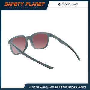 Lunettes de soleil modernes unisexes de style décontracté Lunettes de soleil Demi de luxe avec verres dégradés pour les activités de plein air - Product Image 6