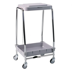 Carrello a Pedali con Supporto in Acciaio Inox, 4 Ruote Girevoli a 360 Gradi, Carrello Multiuso - Product Image 2