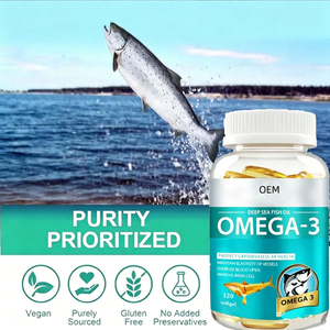 Cápsulas de Aceite de Pescado Omega-3 Halal al por Mayor del Fabricante, Suplementos de Gelatina Blanda 3-6-9, Cápsulas de Aceite de Krill Omega 3 de 1000mg - Product Image 5
