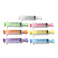 Seringue d'alimentation vétérinaire jetable de 5 ml sans aiguille, distributeur oral pour animaux de compagnie avec embout en silicone