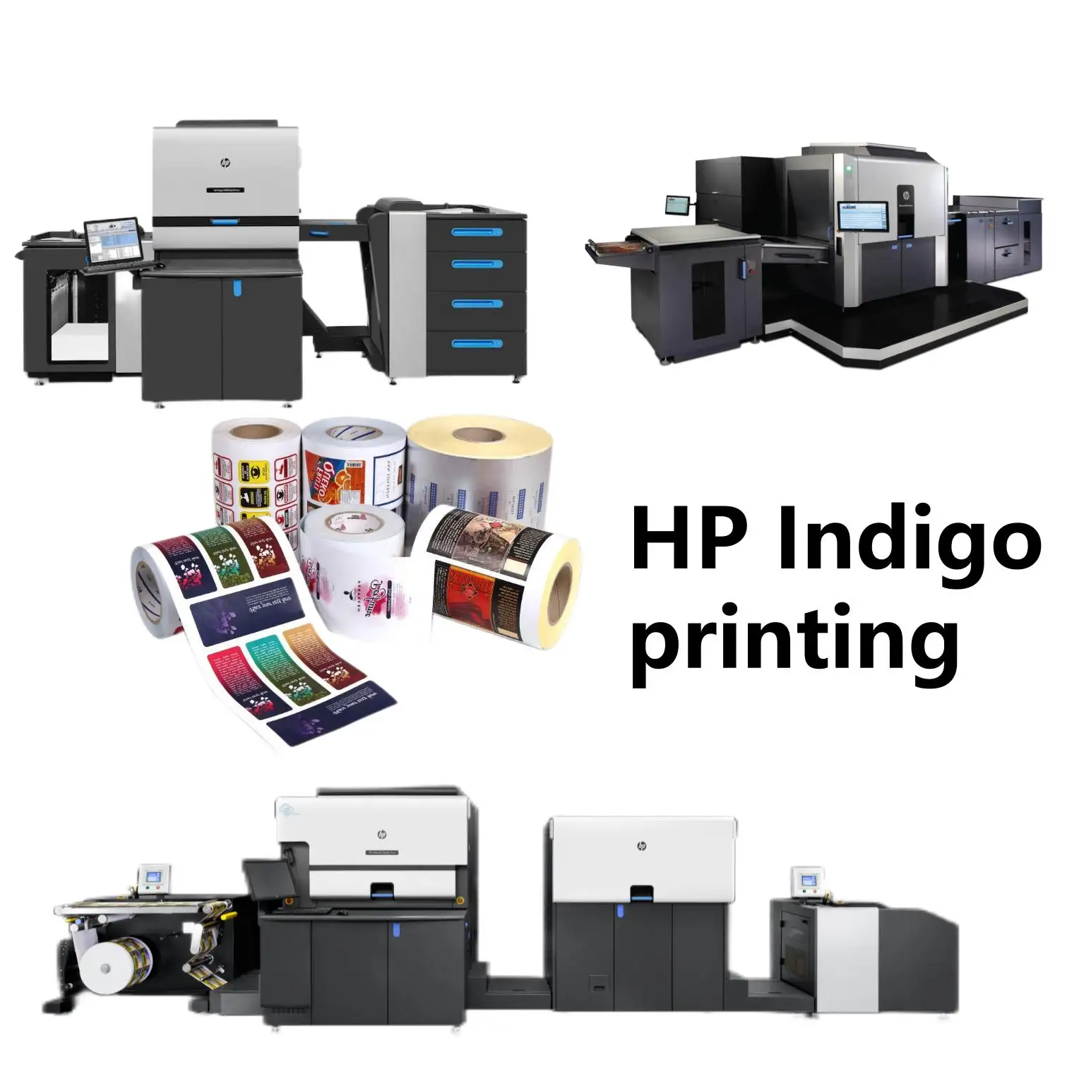 HP Indigo 50u Clear BOPP Adhesive Sticker Waterproof Customizable PP Material for Various Uses