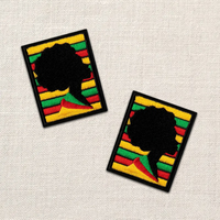 Design personnalisé Logo de l'histoire des Noirs Patches à repasser par transfert thermique pour vêtements
