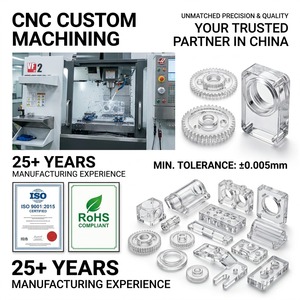 Pièces en acrylique usinées sur mesure CNC, haute précision, tolérance ±0,005 mm, conformes ISO9001 et RoHS - Product Image 1