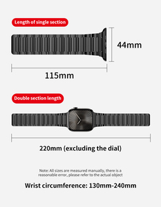 Eraysun regolabile Unisex per <span class=keywords><strong>Apple</strong></span> <span class=keywords><strong>Ultra</strong></span> 2 3 49mm cinturino per orologio Full Titanium lusso classico leggero Skin-friendly cinturini per orologi - Product Image 5