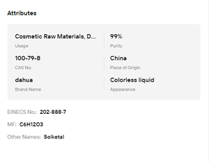 99% Purity Solketal Clear Odorless Liquid Good Solubility <b>For</b> <b>Reed</b> <b>Diffuser</b> Fragrance Dilution Blending - Product Image 6