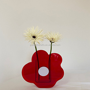 Jarrones de acrílico decorativos para el hogar, soporte de jarrón de flores de acrílico personalizado, soporte de jarrón de flores frescas de acrílico para encimera - Product Image 5