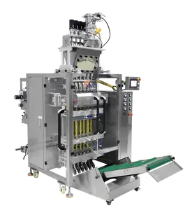 Máquina de embalagem de sachet em pó, de alta velocidade, multiane, 4 laterais, vedação
