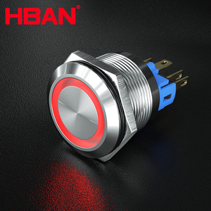 22mm 220 Volt <span class=keywords><strong>6</strong></span> <span class=keywords><strong>Pin</strong></span> on OFF Verde Momentâneo Led Iluminado Nenhum Interruptor de Botão Nc - Product Image 1