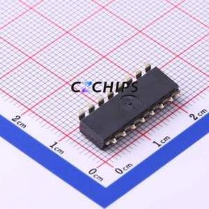 TO-08 DIP Switch SMD-16P,6.3x20.3mm Switch Flat Toggle, Raised Type 8 2.54mm Black - Product Image 2