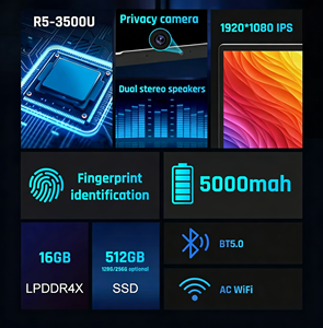 New Design 15.6 Inch Laptop Computer Lcd Screen Low <b>Price</b> Cheap Student & Education With Fingerprint Backlight Student Laptop - Product Image 5