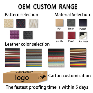 Full Coverage Fashionable Leather <strong>Car</strong> Seat Cover Full <strong>Set</strong> Custom Precision Fit Breathable Seat Protector - Product Image 6